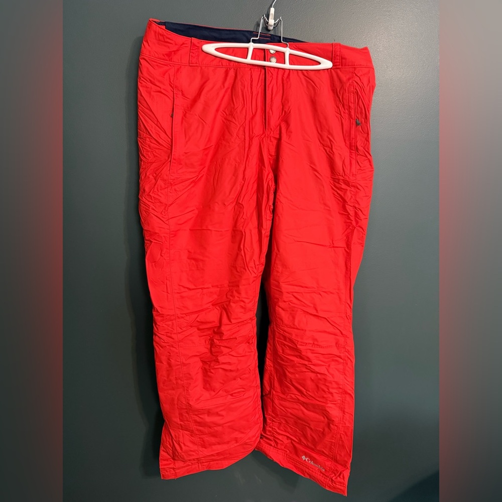 Columbia Vibrant Red/Orange Women's Snow Pants